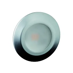 Lumière encastrée LARA AC LED rond IP44, chrome, mat, satiné  6W 519lm 3000K 95° 95° CRI 80-89