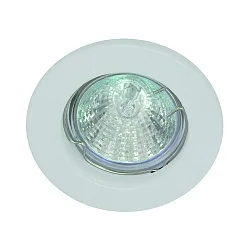 Downlight MR16 rond, rigide IP20, blanc mat