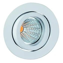 Lumière encastrée TULKA rond, pivotant IP20, scintillant, blanche