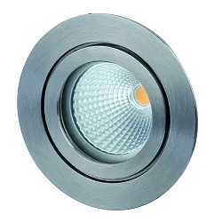 Lumière encastrée TULKA MR16 - Ø 8.2CM - INOX V4A rond, rigide IP55, acier inoxydable gradable