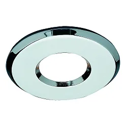 Lumière encastrée rigide IP44, chrome