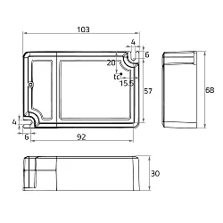 Driver de LED DALI-2,DIP-SWITCH contrôlable par DALI, courant constant