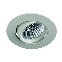 Lumière encastrée BAN COB rond, pivotant, courant constant IP40, blanche gradable 7W 620lm 2700K 40° CRI 90-100