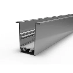 Profil de collerette TKP25/42 / 2M reculer, profond, aluminium anodisé