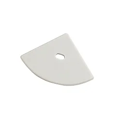 Embout EP30/30 rond, version pour montage encastré, avec possibilité d'alimentation, aluminium
