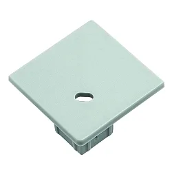 Embout EP30/30 angulaire, version pour montage encastré, avec possibilité d'alimentation, aluminium