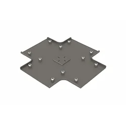 Connecteur de profiles VARDAFLEX PLATIN INGROUND (RUP-PGF901) - CROSS CONNECTOR, acier inoxydable
