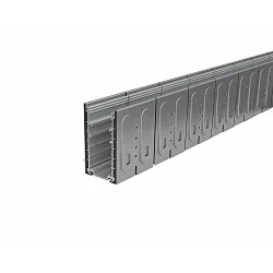 Profil en terre PLATIN INGROUND 3D / BENDABLE - INOX  vertical, horizontal, pliable, acier inoxydable