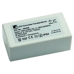 Driver de LED OUTDOOR 700MA / 3-6W courant constant, commutable, blanche