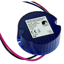 Driver de LED 700MA / 6-12W rond, avec câble ouvert, courant constant, dimmable, bleu