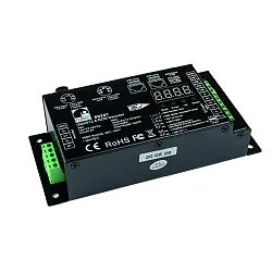 Variateur DMX 512 ACTOR PRO / 24V / 960W / 5 COLOUR 5 canaux, contrôlable par DMX, noir