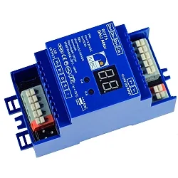 Dimmer DALI DISPLAY DALI / 12+24V / 1-4 ADDRESSES 4 canaux, bleu