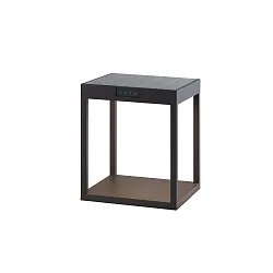 Lampe solaire à accu RADIA GROUND avec capteur IP65, gris graphite