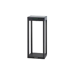 battery solar lamp RADIA MINI with sensor IP65, graphite grey