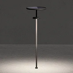 Lampe solaire à accu PLANET B  avec capteur IP65, gris graphite