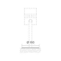 Plaque de base pour lampadaires extérieurs HELIOSTEPPER, gris graphite