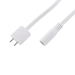 Câble de connexion  avec fiche LUXI LINK avec prise de courant, blanche