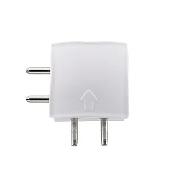 Connecteur d'angle LUXI LINK avec prise de courant, blanche