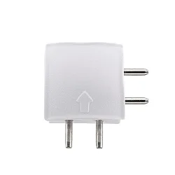 Connecteur d'angle LUXI LINK avec prise de courant, blanche