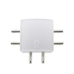 Connecteur LUXI LINK avec prise de courant, blanche