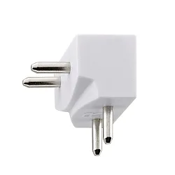 Connecteur d'angle LUXI LINK avec prise de courant, blanche