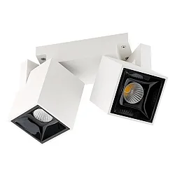 Luminaire de plafond NUGOGGLE dimmable IP20, couvert de poudre, noir , blanche gradable