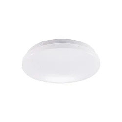 Luminaire de surface MOON 3-CCT CCT Switch, commutable, cambré, avec espaceur IP44, blanche 