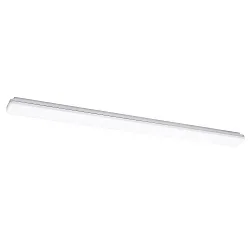 ceiling luminaire PLANK IP54, silver dimmable