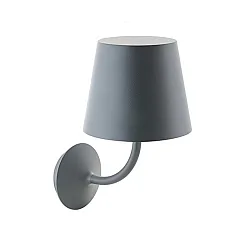 Luminaire mural d’extérieur NUPARA avec abat-jour IP65, anthrazit, couvert de poudre