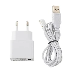 Câble de chargement NUINDIE EASY-CONNECT, avec chargeur, 120cm, blanc