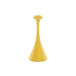 Lampe de table à accu NUDROP MINI CCT Switch, avec variateur tactile IP54, jaune soleil gradable