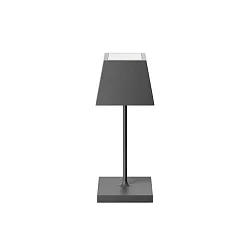 Lampe de table à accu NUINDIE MINI USB-C IP54, gris graphite gradable