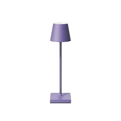 Lampe de table à accu NUINDIE POCKET USB-C rond, CCT Switch, avec variateur tactile IP54, violette gradable