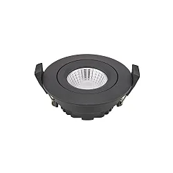 Lumière encastrée DILED 68 pivotant, Dim-To-Warm IP30, noir gradable 6W 360lm 2100-2700K 36° 36° CRI 95