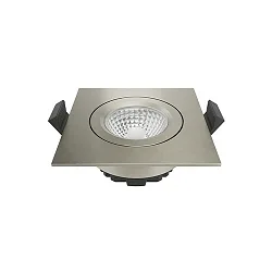 Lumière encastrée DILED angulaire IP20, acier gradable 6W 370lm 2700K 45° 45° CRI 95