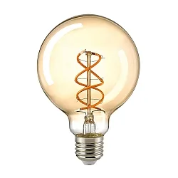 Ampoules décoratives à filament CURVED GLOBE dimmable G95 clair E27 4W 250lm 1800K 330° CRI 80 gradable