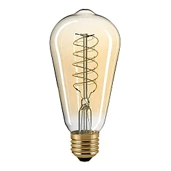 Ampoule à filament SLIM RUSTIKA SPIRAL E27 7W 640lm 2700K 300° CRI 80 gradable