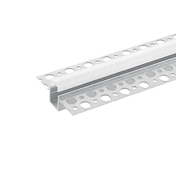 Profil d'installation RECESSED 10 avec couverture, affleurant aluminium
