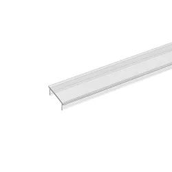 Cover for Recessed profile FLAT / Wall profile UP OR DOWN 12 / UP & DOWN 12 / Recessed profile FLAT, flush, length 100cm, clear
