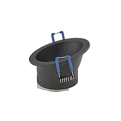 recessed luminaire round, asymmetrical GU5,3 IP20, black
