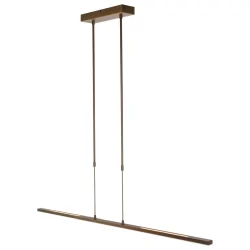 Steinhauer Pendant luminaire ZELENA LED, 3 flames, bronze