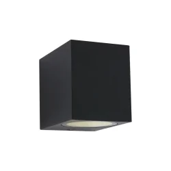 Steinhauer Outdoor wall luminaire LOGAN, 1 flame, GU10, round, black