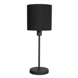 Lampe de table NOOR à 1 flamme E27 IP20, noir gradable