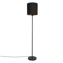 floor lamp NOOR 1 flame E27 IP20, black dimmable