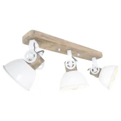 Mexlite Spot GEARWOOD, 3 flames, bronze