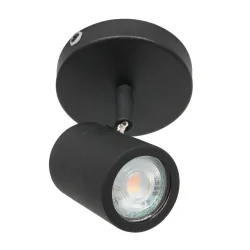 Mexlite Spot, 1 flame. GU10, IP44, black