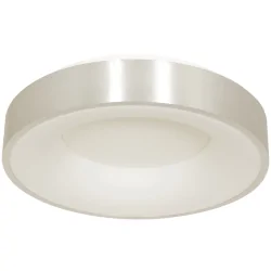 ceiling luminaire RINGLEDE - Ø 48CM large, round, direct / indirect IP20, silver brushed dimmable