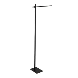 Lampadaire STEKK inclinable, avec variateur tactile IP20, noir mat gradable