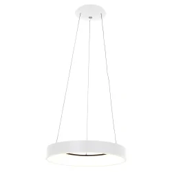 pendant luminaire RINGLEDE - Ø 48CM large, round, direct / indirect IP20, white matt dimmable