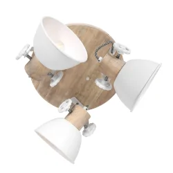 Mexlite Spot GEARWOOD, 3 flames, white